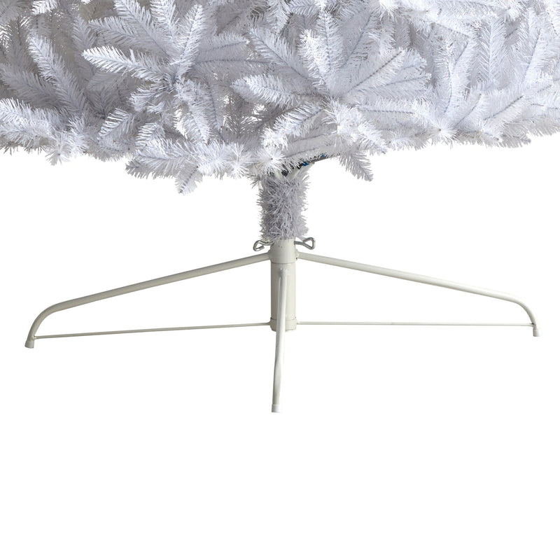 12’ Slim White Artificial Christmas Tree with 3235 Bendable Branches, photo 4 of 6