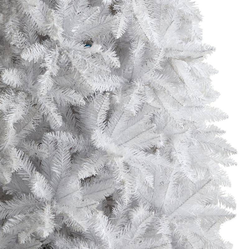12’ Slim White Artificial Christmas Tree with 3235 Bendable Branches, photo 3 of 6