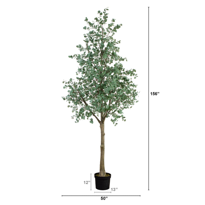 13’ Artificial Eucalyptus Tree, photo 6 of 7