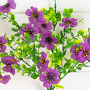13" UV Daisy Flower Bush Plant (Indoor/Outdoor)- Set of 12