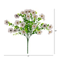 13" UV Daisy Flower Bush Plant (Indoor/Outdoor)- Set of 12