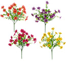 13" UV Daisy Flower Bush Plant (Indoor/Outdoor)- Set of 12