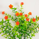 13" UV Resistant Artificial Flowering Mini Rose Bush (Indoor/Outdoor) - Set of 12