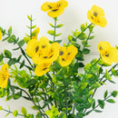 13in. UV Resistant Artificial Pansy Bush (Indoor/Outdoor) - Set of 12
