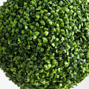 14” Artificial Boxwood Ball Topiary with Integrated Ground Stake UV Resistant - Set of 2
