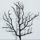 14" Pre-Lit Artificial Halloween Black Twig Branches with 45 Orange LED Lights and Integrated Ground Stake - Set of 3