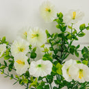 14" UV Resistant Artificial Morning Glory Bush (Indoor/Outdoor) - Set of 12