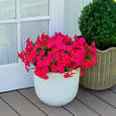 14" UV Resistant Artificial Morning Glory Bush (Indoor/Outdoor) - Set of 12
