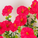 14" UV Resistant Artificial Morning Glory Bush (Indoor/Outdoor) - Set of 12