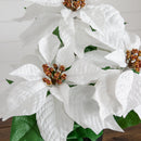 15" Artificial Poinsettia Plant - Set of 2