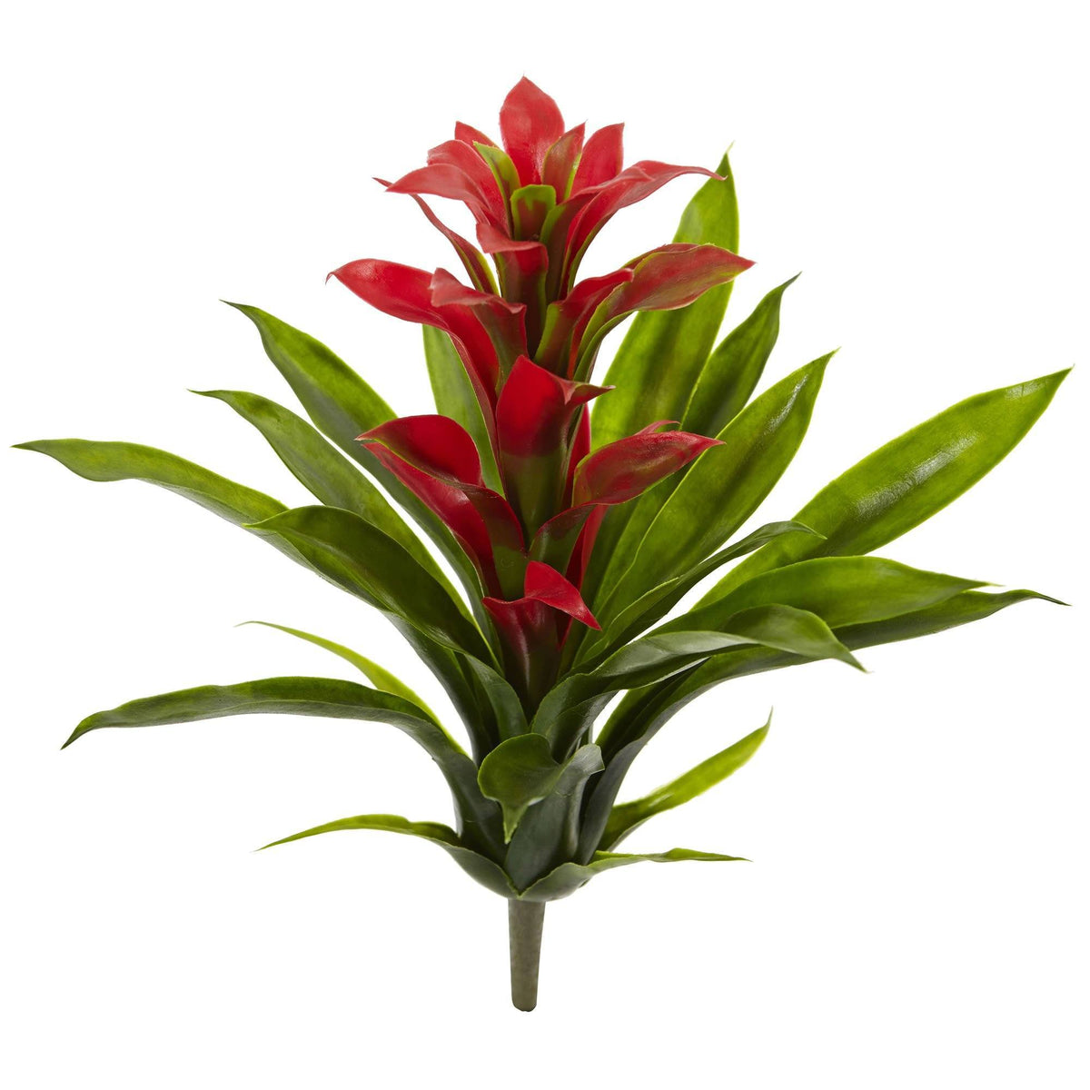15” Artificial Bromeliad Flower (Set of 4), photo 4 of 7