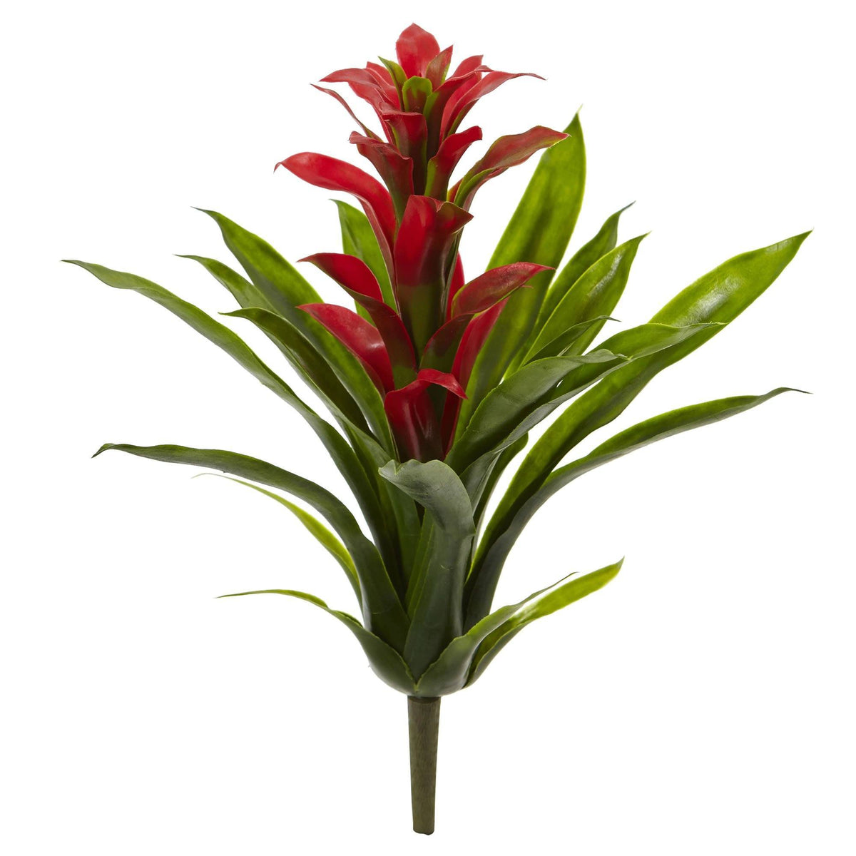 15” Artificial Bromeliad Flower (Set of 4), photo 3 of 7