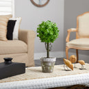15” Eucalyptus Topiary Artificial Tree