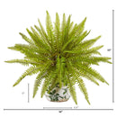 15” Fern Artificial Plant in Floral Planter