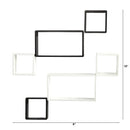 15" Modern Wall Art Décor Floating Shelves (Set of 6)"