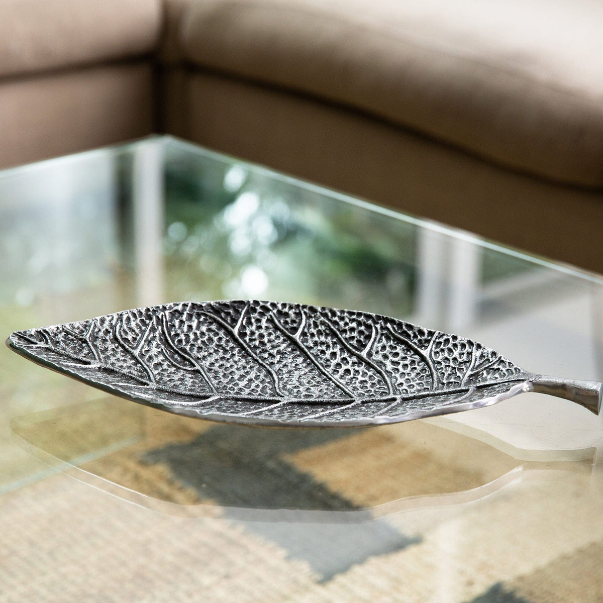16” Antique Leaf Decorative Accent, photo 4 of 6