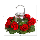 16” Artificial Geranium Candelabrum