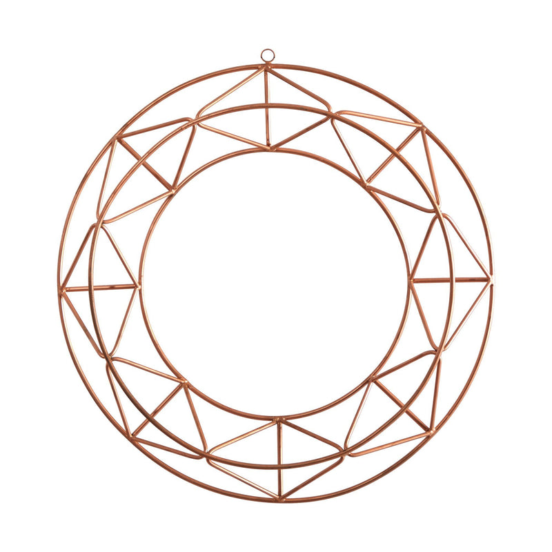 16” Geometric Copper Wall Decor