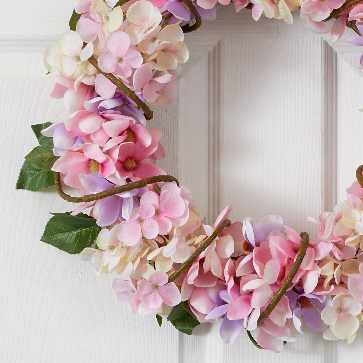 16” Hydrangea Artificial Wreath, photo 2 of 4