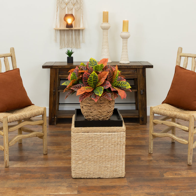 17” Garden Croton Artificial Plant (Real Touch) (Set of 6)