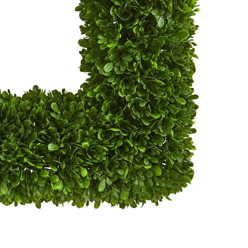 17” Tea Leaf Square Wreath UV Resistant (Indoor / Outdoor), photo 2 of 2
