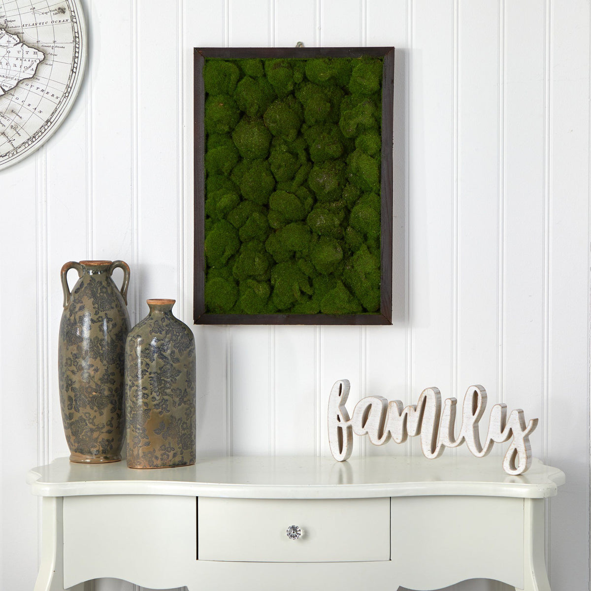17” X 24” Artificial Moss Hanging Frame, photo 3 of 3
