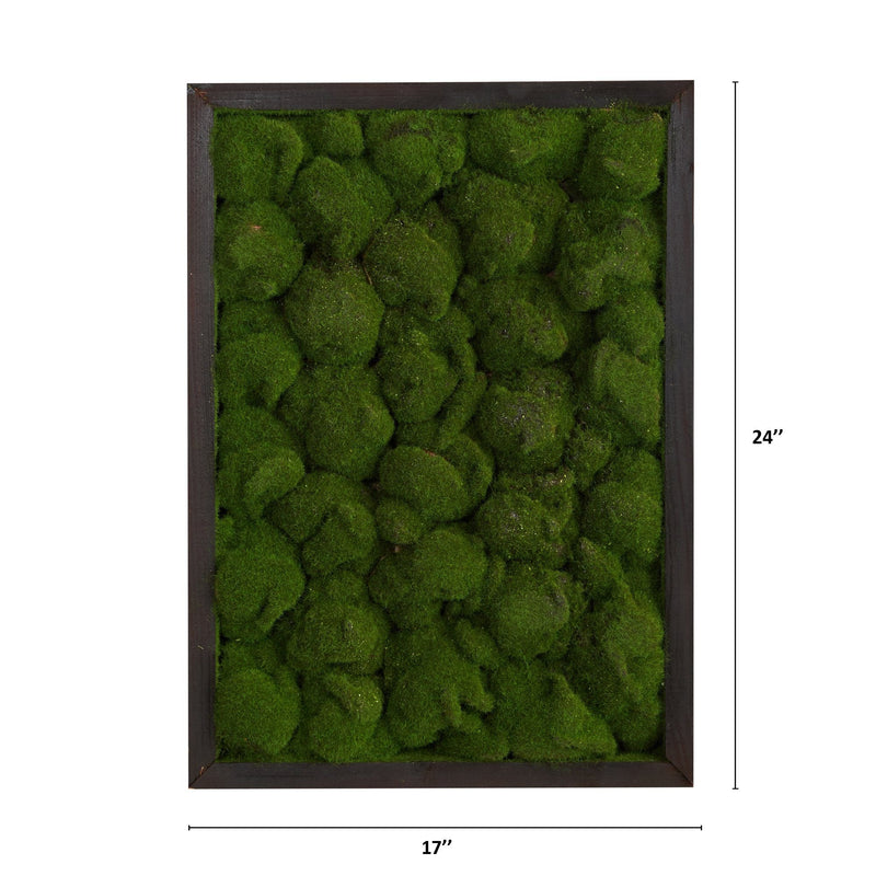 17” X 24” Artificial Moss Hanging Frame, photo 2 of 3