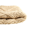 18” Boho Cross Woven Macrame Decorative Pillow Cover