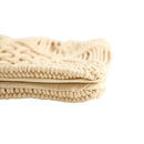 18” Boho Cross Woven Macrame Decorative Pillow Cover