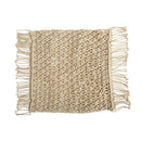 18” BOHO Fringed Woven Macrame Decorative Pillow Cover