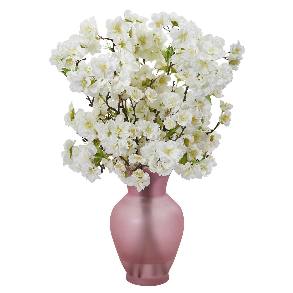 18” Cherry Blossom Arrangement in Rose Colored Vase, photo 3 of 4