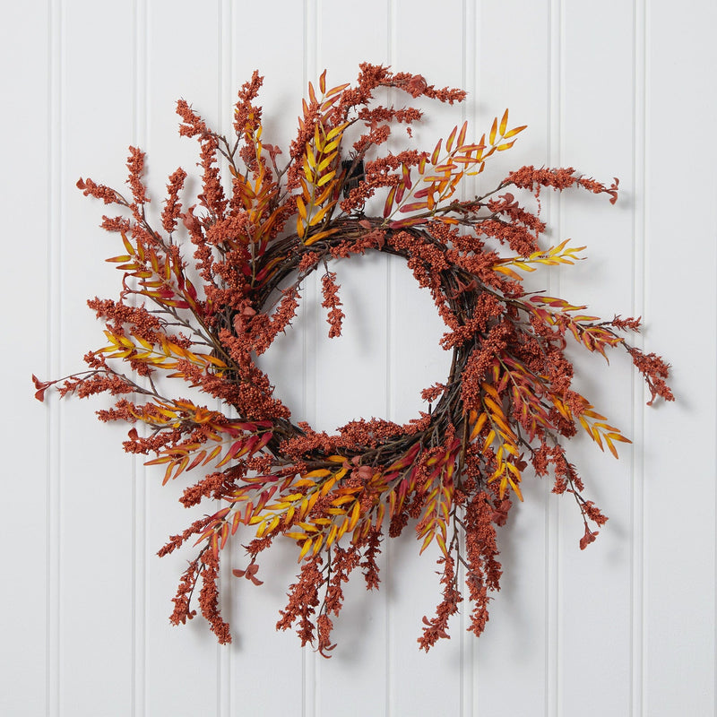 18” Harvest Berry Artificial Wreath