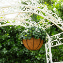 18" UV Resistant Artificial Gardenia Hanging Basket (Indoor/Outdoor)