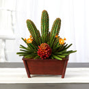 18” Mixed Cactus Succulent Artificial Plant in Planter