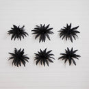 19" Artificial Halloween Black Boston Fern - Set of 6
