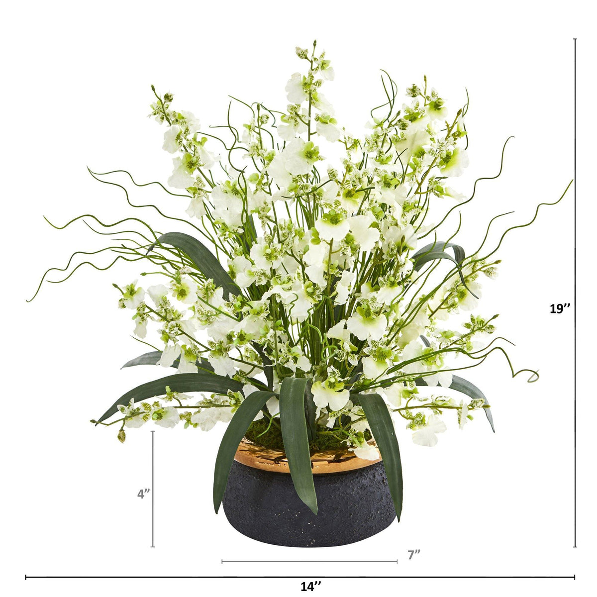 19” Dancing Lady Artificial Arrangement in Vase, photo 6 of 8