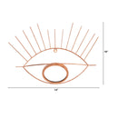 19” Gold Metal Eye Wall Mirror