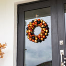 19” Halloween Shatterproof Jack O'lantern Pumpkin Ornament Wreath