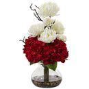 19” Hydrangea and Mum in Vase