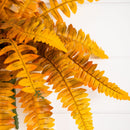 19" Autumn Artificial Fall Boston Fern - Set of 6