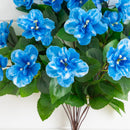 19" UV Resistant Artificial Azalea Bush (Indoor/Outdoor) - Set of 3