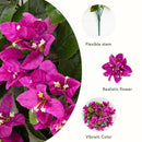 19" UV Resistant Artificial Bougainvillea Bush (Indoor/Outdoor) - Set of 4