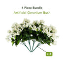 19" UV Resistant Artificial Bougainvillea Bush (Indoor/Outdoor) - Set of 4