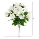 19" UV Resistant Artificial Hydrangea Bush (Indoor/Outdoor) - Set of 3