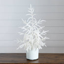 2' Artificial Real Touch White Norfolk Island Pine Christmas Tree with Natural Look