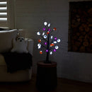 2' Pre-Lit Artificial Halloween Eyeballs, Ghosts, Bats & Pumpkins 24 LED Lighted Ornament Tree
