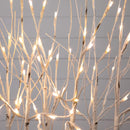 2' Pre-Lit Artificial White Birch Centerpiece with 84 LED Lights
