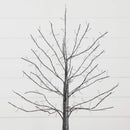 2' Pre-Lit Artifiical Halloween Black Twig Tree with 210 Warm White Fairy Copper Wire LED Lights