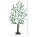 2’ Lighted Artificial Olive Tree with 60 Warm White LED Lights