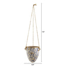 2’ Tuscan Hanging Ceramic Scroll Planter